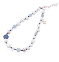 Collana Lelune Donna Nuova Blanche in Argento Perla LGNK352 - LGNK352